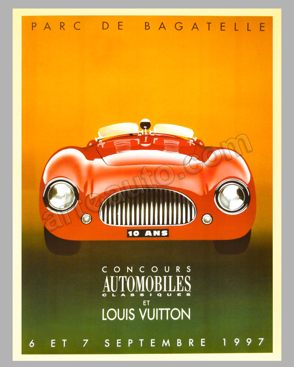 Louis Vuitton Concours Automobiles Classiques ''Vitesse'' Framed