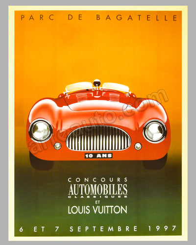 Louis Vuitton - Parc de Bagatelle Concours d’Elegance 1997 large poster by Razzia