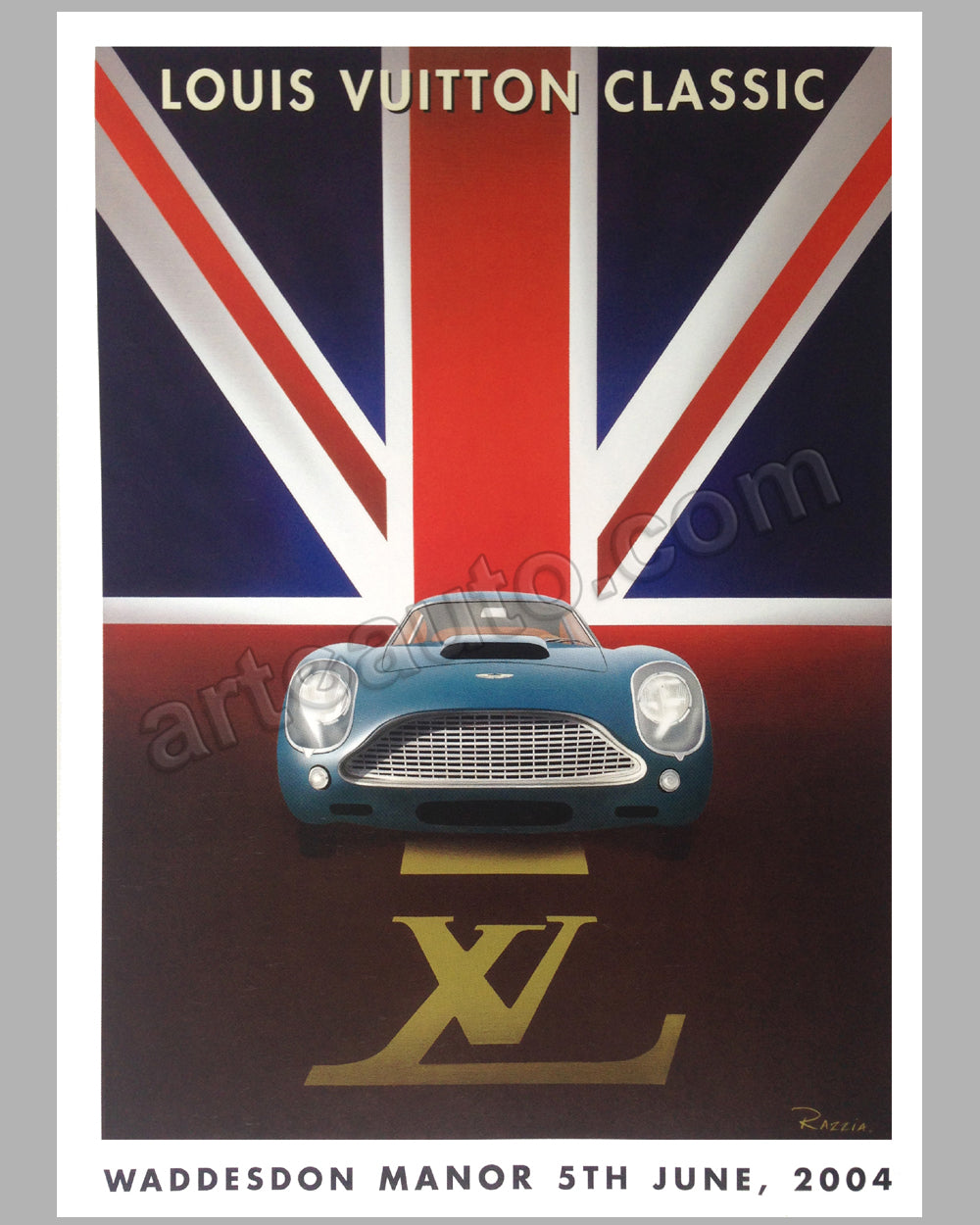 Louis Vuitton Classic 2004 Waddesdon Manor Concours d&#39;Elegance U.K. large poster by Razzia