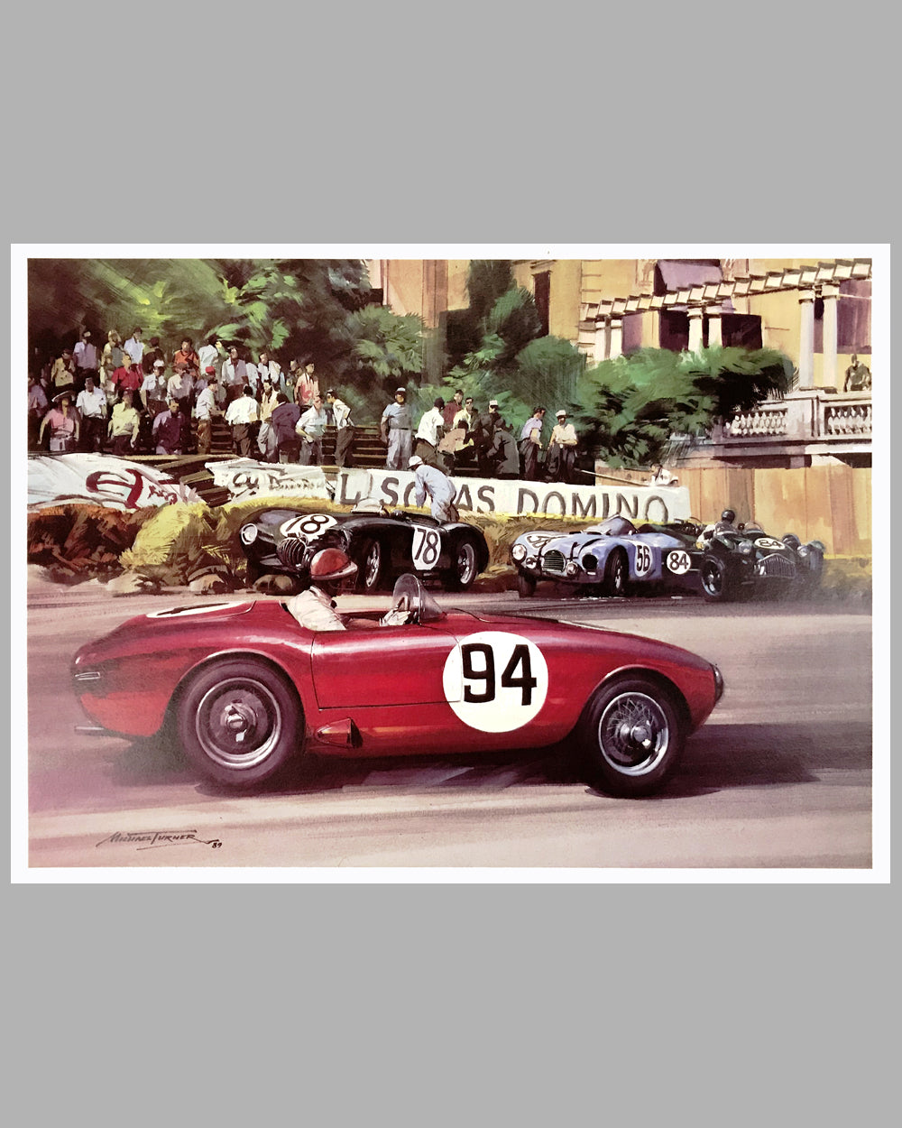 Marzotto&#39;s Ferrari 225 S print by Michael Turner