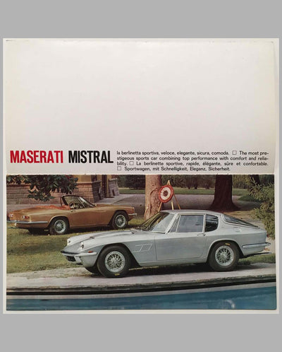 Maserati Mistral brochure, factory original, inside 1
