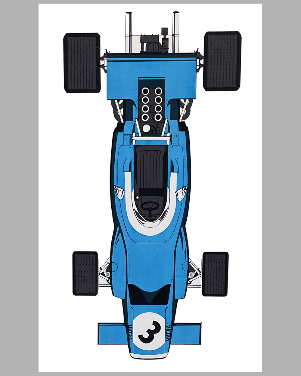 Matra Formula 1 long print, 1970's 2