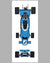 Matra Formula 1 long print, 1970's