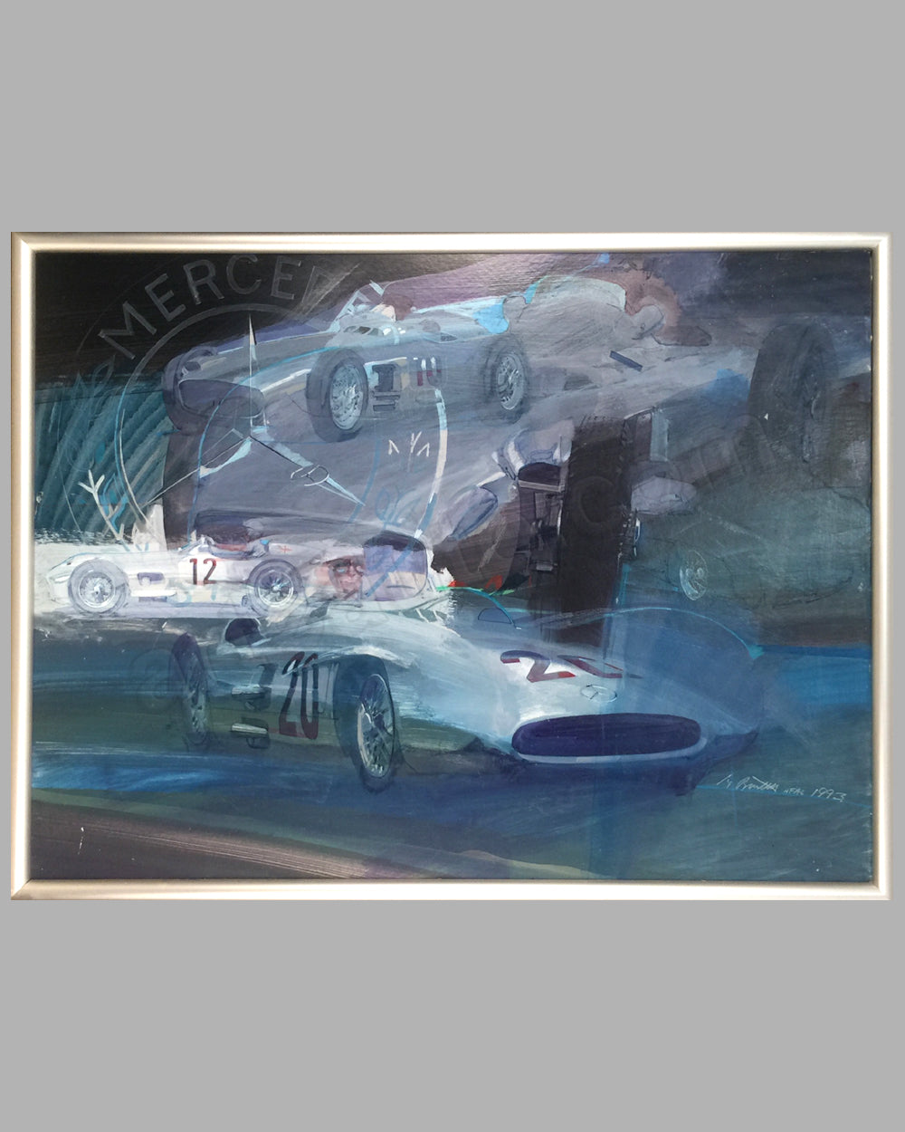 Mercedes-Benz Grand Prix Cars painting by George Bentel