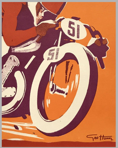 Motorcycle Club de France (MCF) original poster by Geo Ham 2