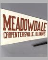 Meadowdale Raceways Carpentersville, Illinois pennant 2