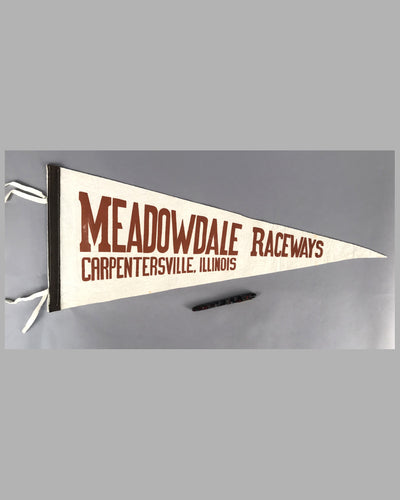 Meadowdale Raceways Carpentersville, Illinois pennant