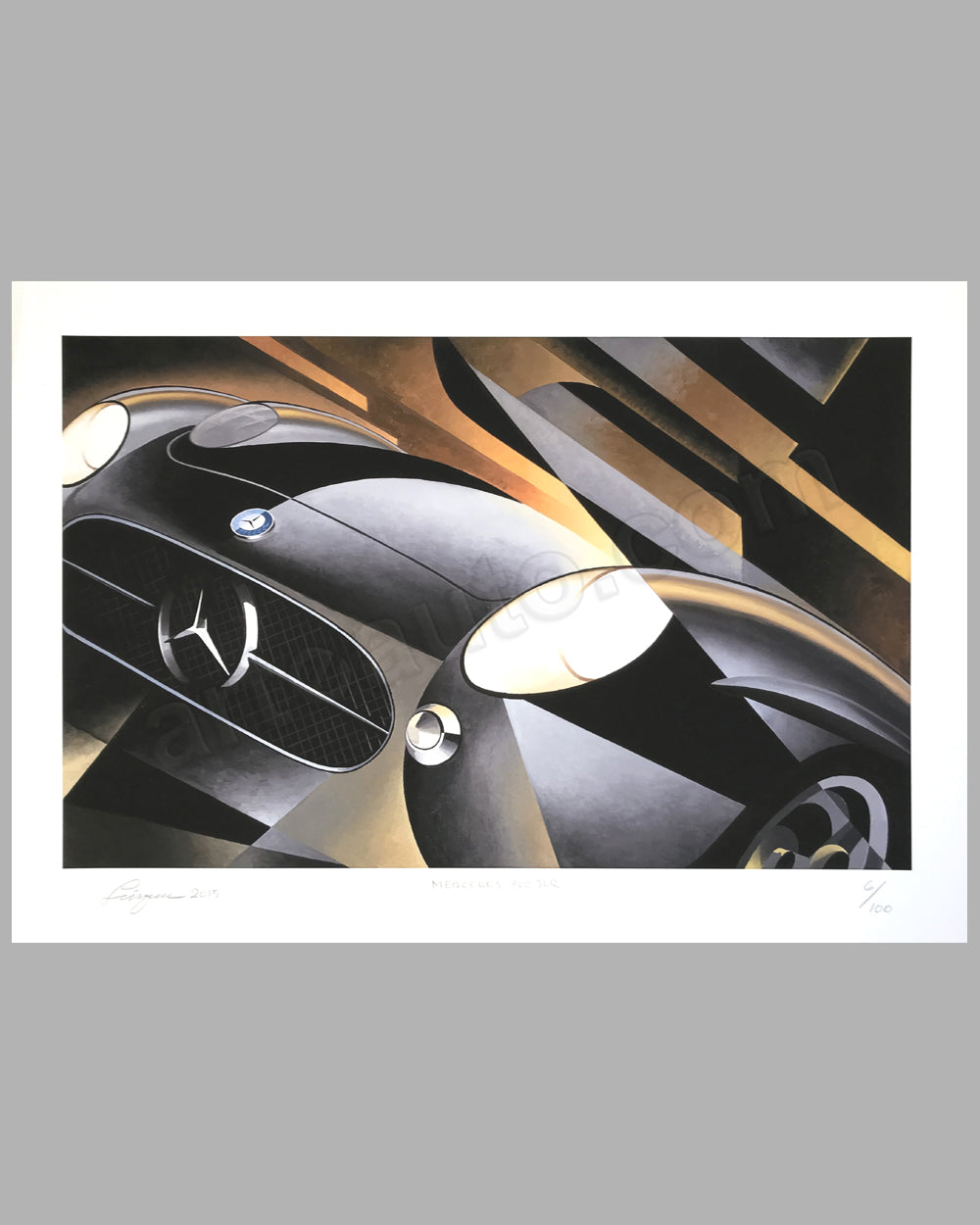 Mercedes Benz 300 SLR giclée by Alain Lévesque