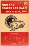 Midland Sports Car Races 1963 poster at Jim Hall's Rattlesnake Raceway