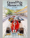 1978 Monaco GP Original poster