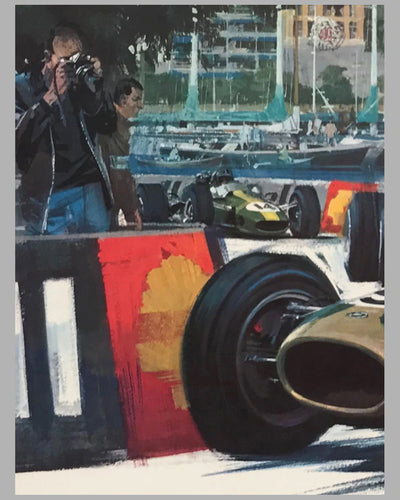 1968 Grand Prix of Monaco original poster by Michael Turner