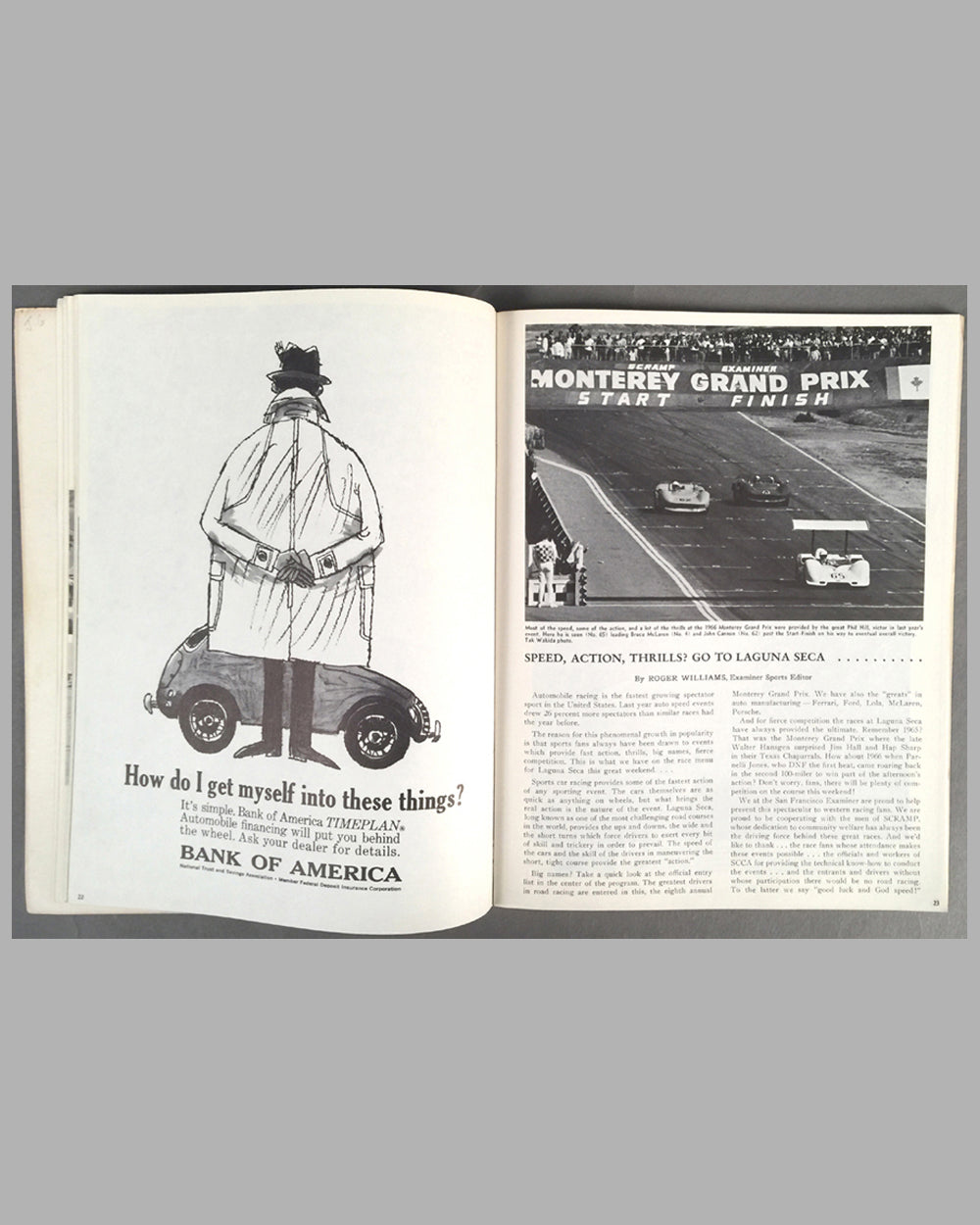 Monterey Grand Prix 1967 in Laguna Seca race program inside 3