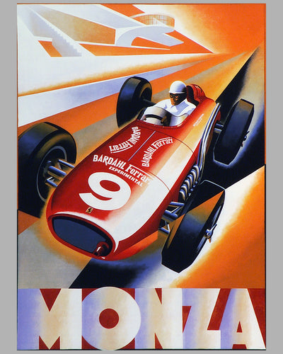 Farina a Monza serigraph by Alain Lévesque 2