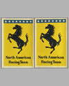 Pair of early NART (North American Racing Team) stickers