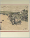 Coupe Gordon Bennett 1905 large original lithograph by Andre Nevil 3