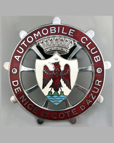 Automobile club de Nice et Cote D'Azur grill badge