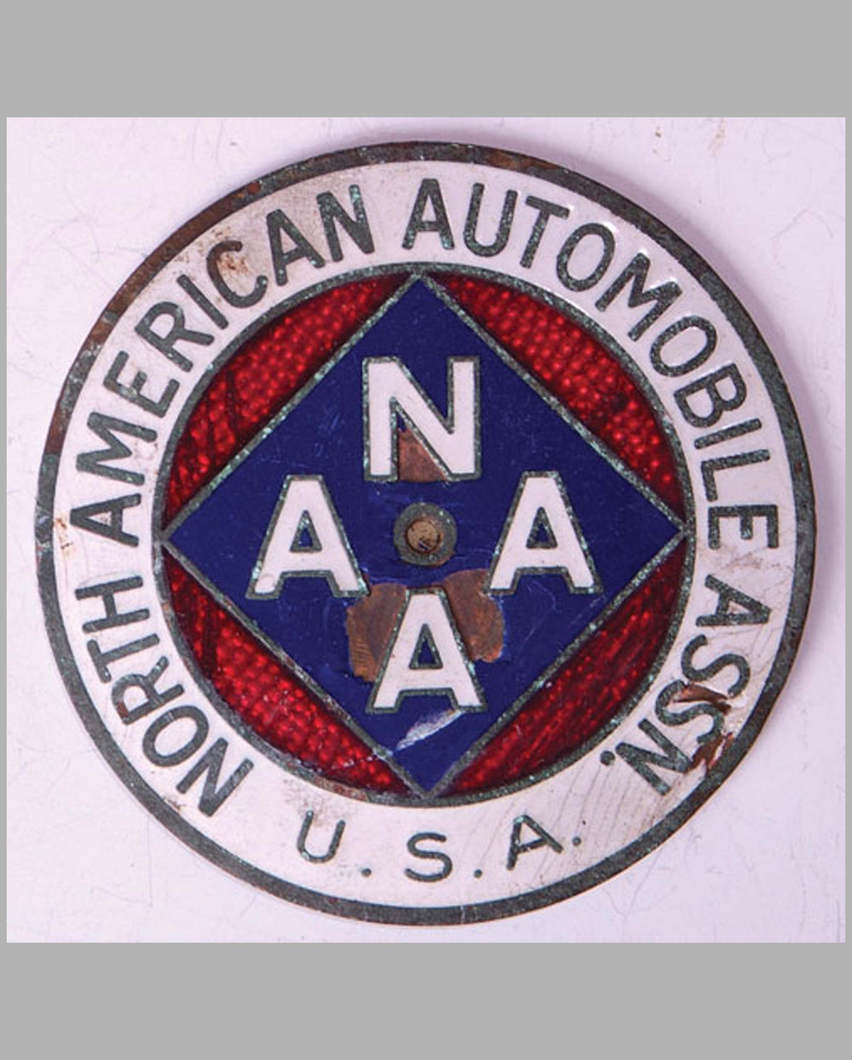 North American Automobile Assn member&#39;s badge