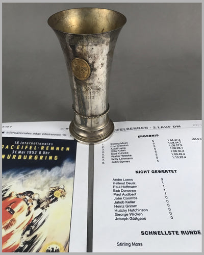 1st place trophy from the Nurburgring won by Stirling Moss in his Formula 3 Cooper Norton 4