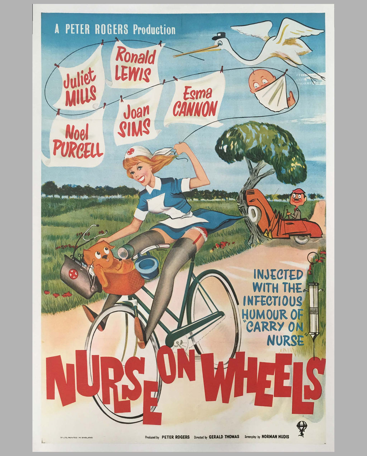 Nurse on Wheels original movie Poster, 1963