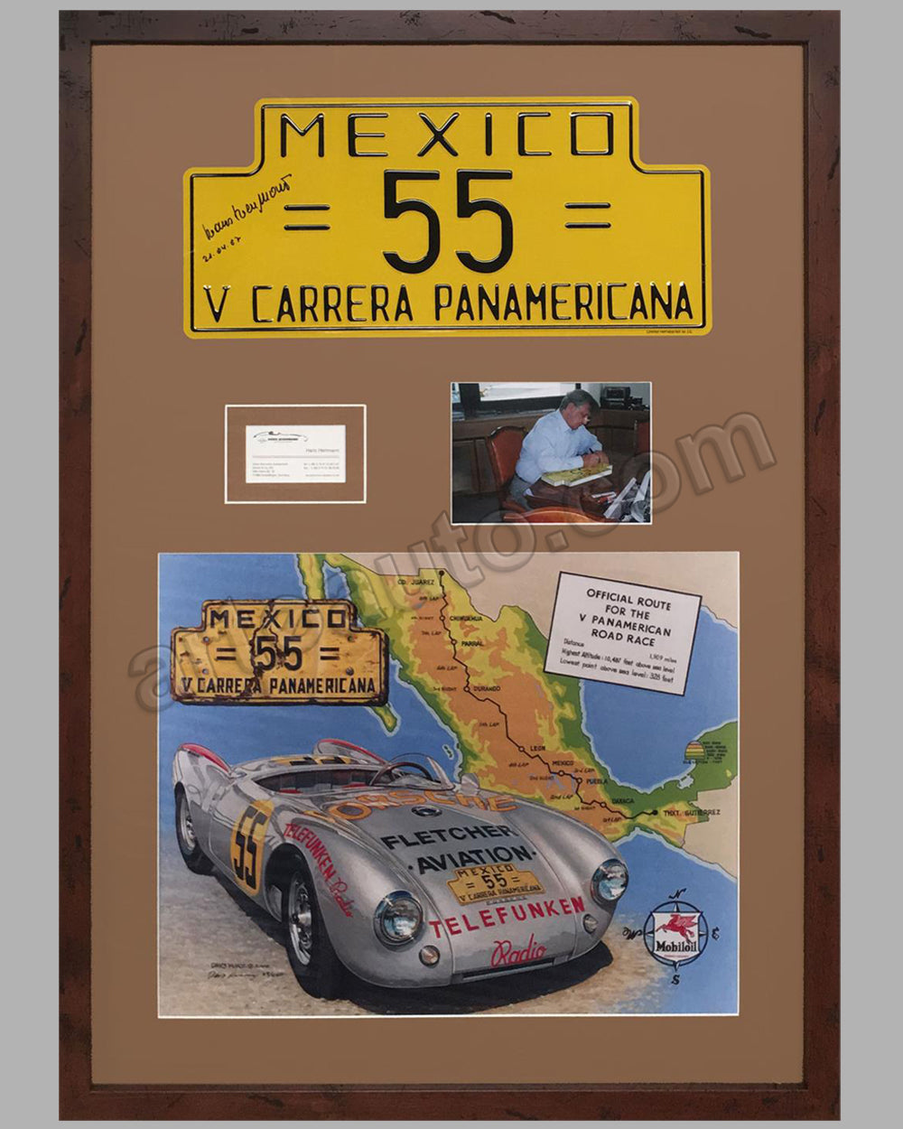 1954 Carrera Panamericana Rally Plaque