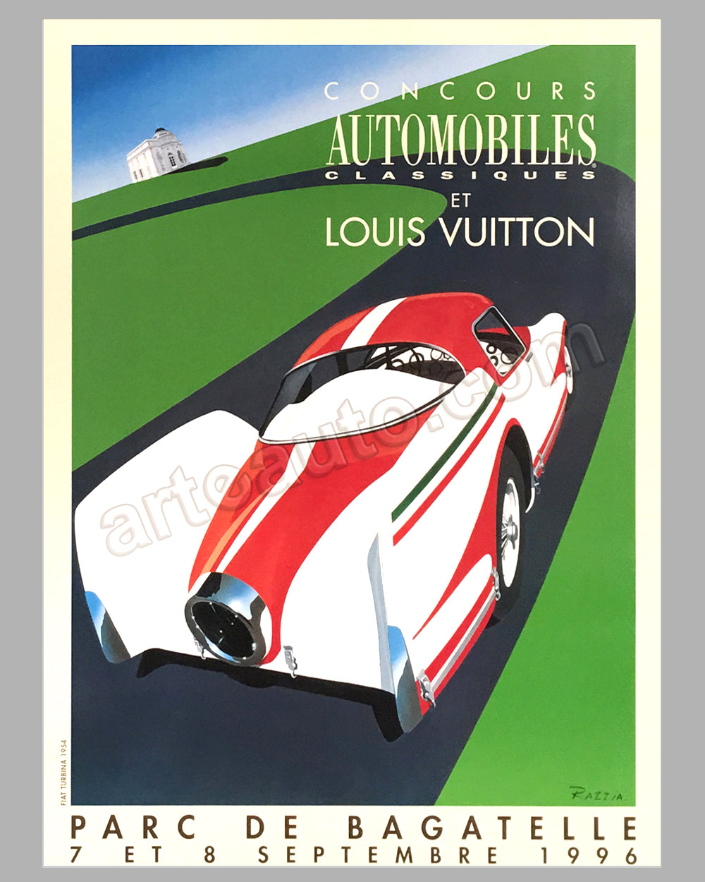 Louis Vuitton Vintage Equator Run 1993 large original event poster by -  l'art et l'automobile