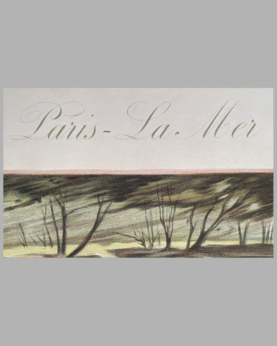 "Paris - La Mer" lithograph by Ernest Montaut, 1913 3