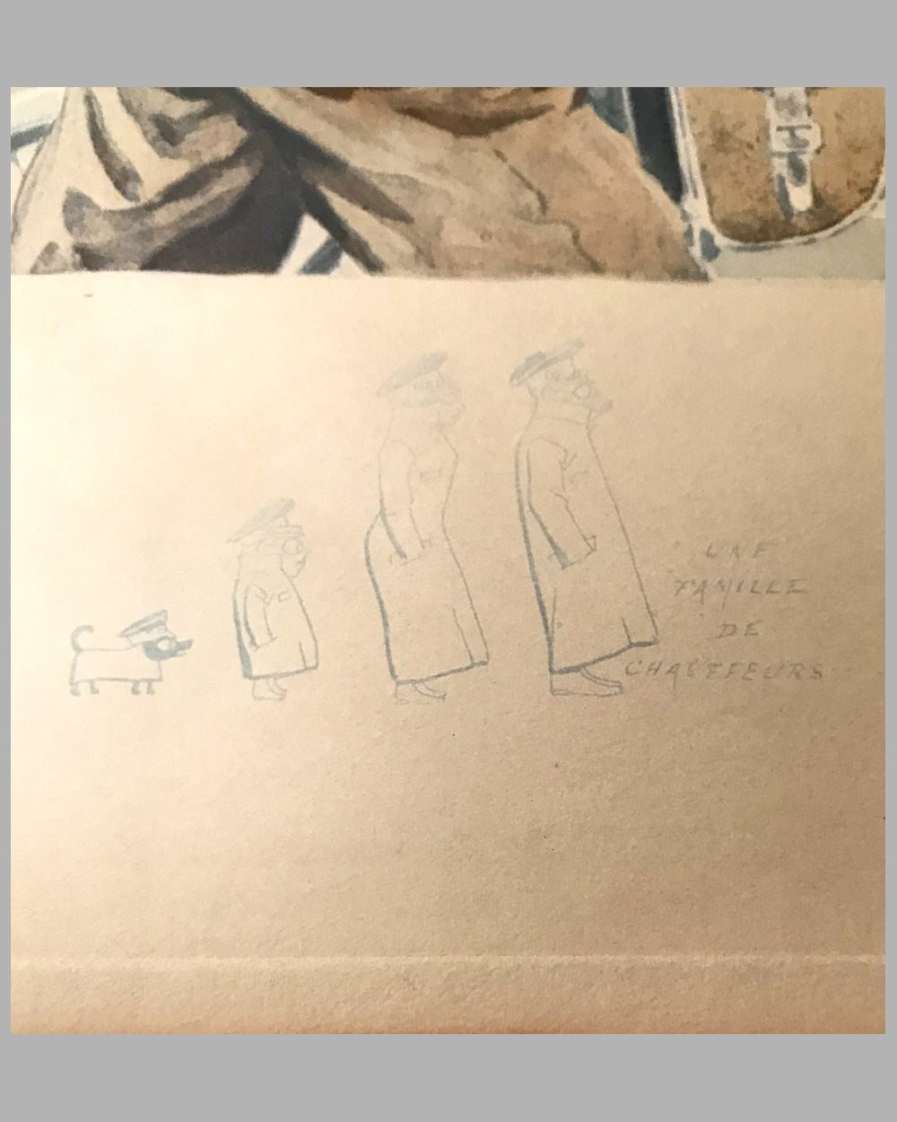 Paris to Rouen race, 1900, period print by Eugene Courboin, France 2