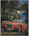Pebble Beach Tour d'Elegance painting by Barry Rowe, 2010 2
