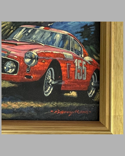 Pebble Beach Tour d'Elegance painting by Barry Rowe, 2010 3