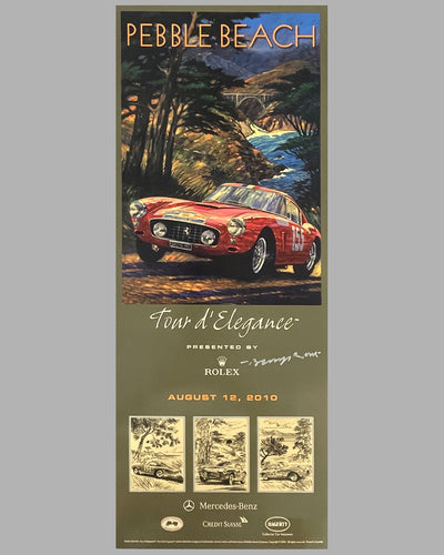 Pebble Beach Tour d'Elegance painting by Barry Rowe, 2010 4
