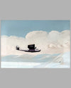 Early PBY Seaplane Prototype painting by Alpnarly Lyster, U.S.A. ca 1937, gouache on board 2