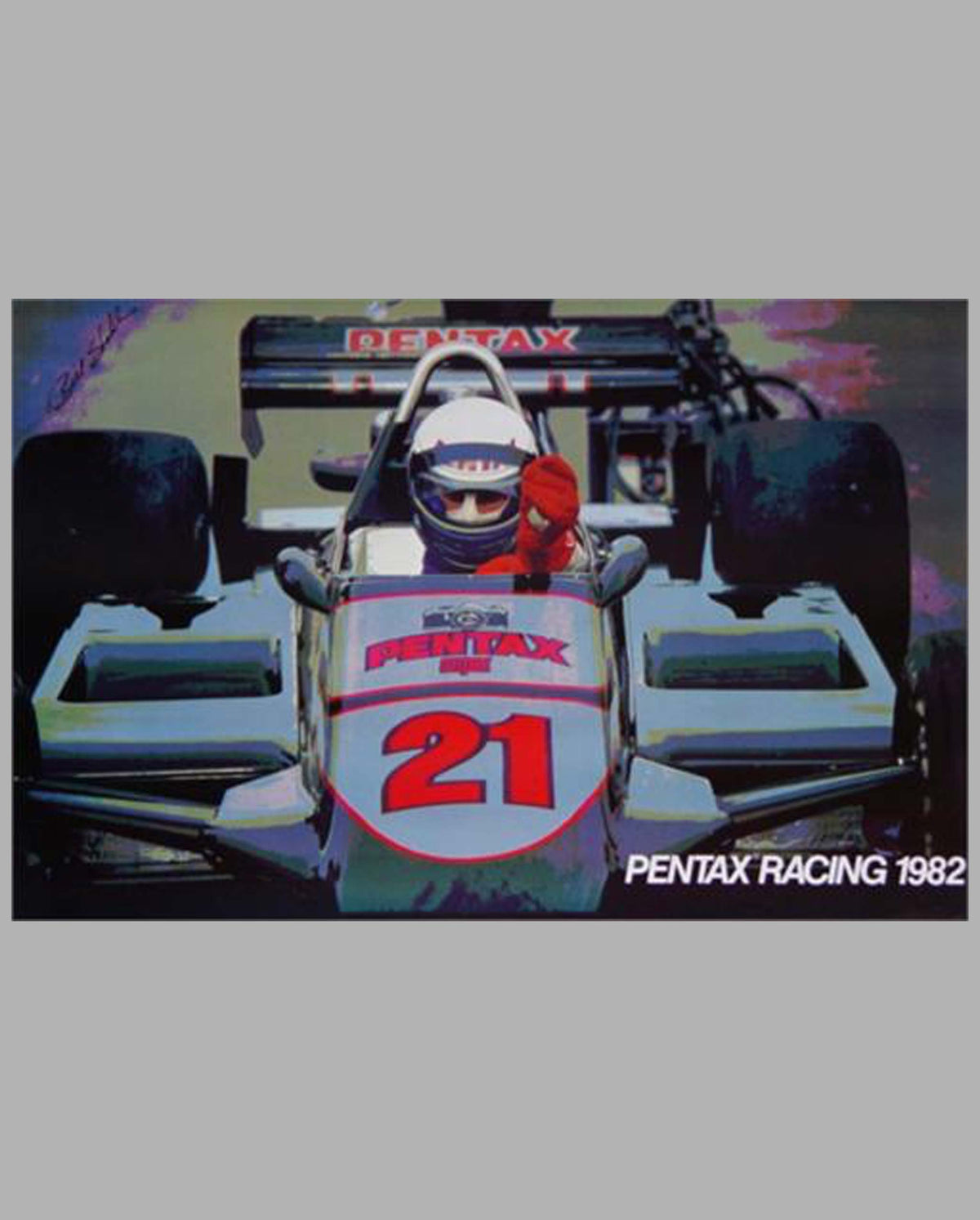 Pentax Racing 1982 poster by Bill Stahl