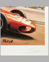 Phil Hill’s Ferrari print at the Grand Prix of Monaco by Denis Vipre, Autographed by Phil Hill 2