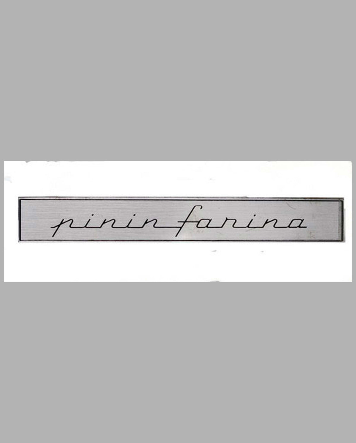 Pininfarina name plate