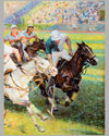 Polo Match painting, oil on canvas by Alfredo De la Maria 3