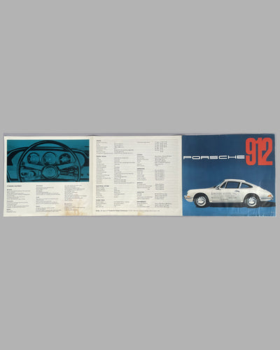1965 Porsche 912 factory sales brochure 2