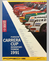 1991 European Porsche Carrera Cup Schedule Poster