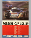 1989 Porsche Cup USA John Andretti Victory Poster