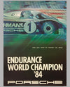 1984 Endurance World Champion Victory Poster