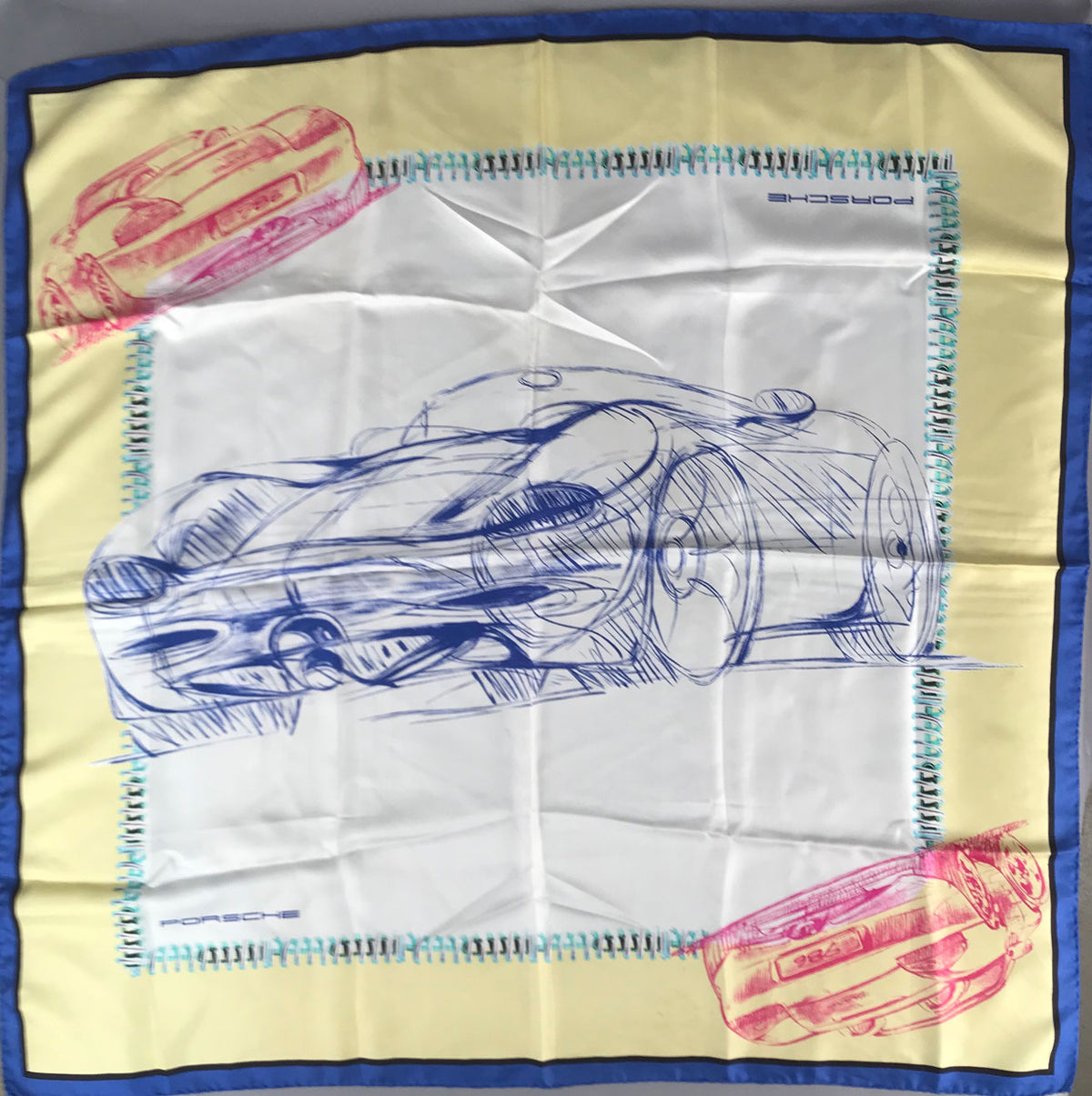 Porsche factory silk scarf