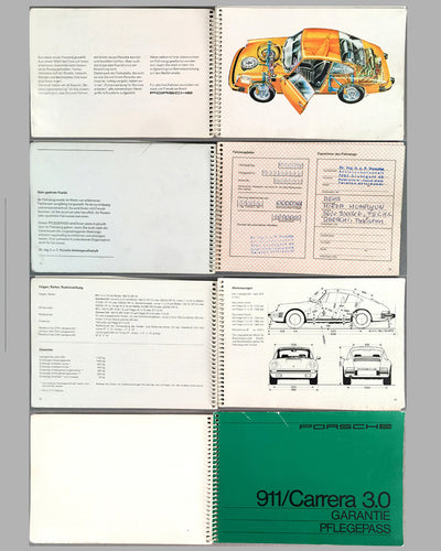 Porsche 911 / Carrera 3.0 1997 factory owners manual and warranty inside