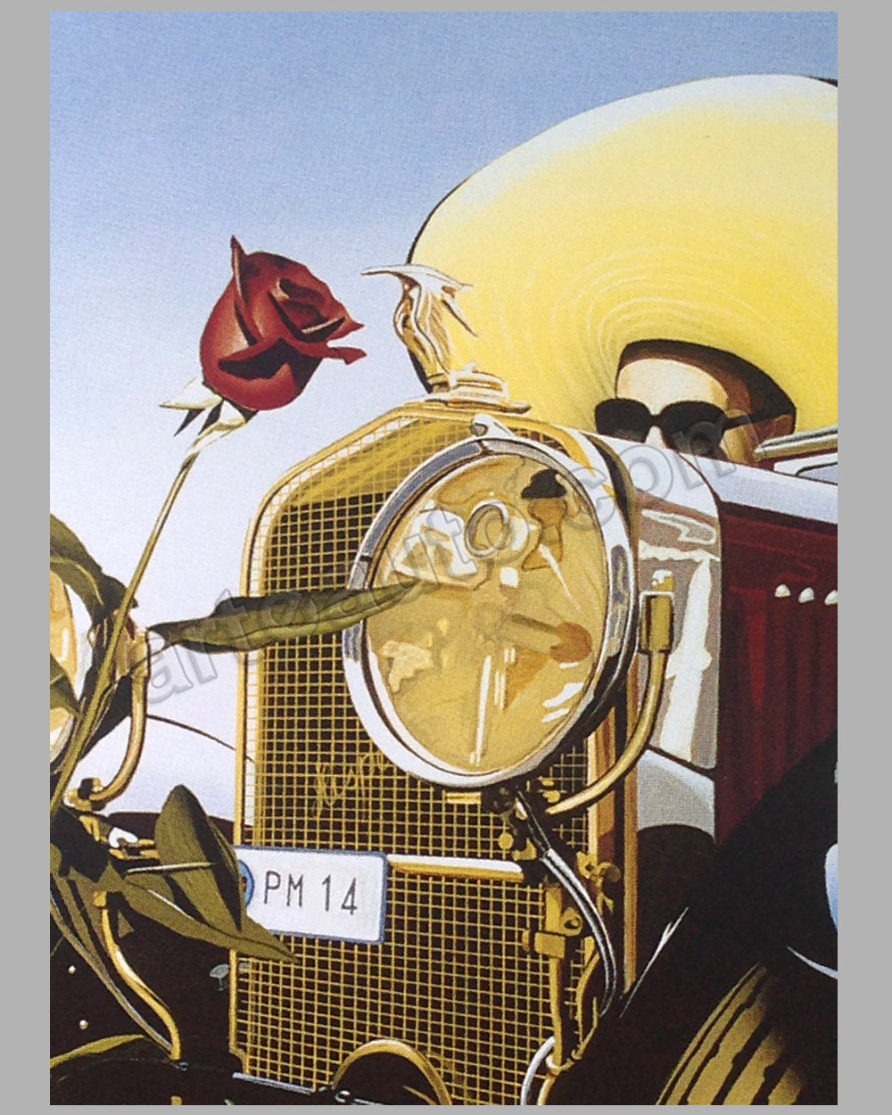 Louis Vuitton Bagatelle 1993 Concours d'Elegance large Razzia poster -  l'art et l'automobile