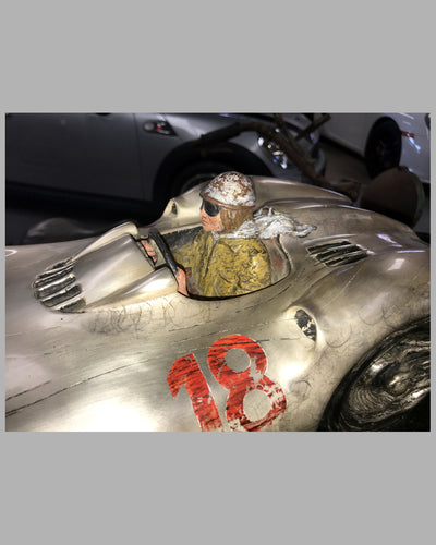Quick Silver Mercedes featuring Fangio bronze sculpture by Stanley Wanlass, 1988 6