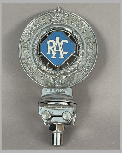 RAC (Royal Automobile Club) U.K. associate bumper or hood badge