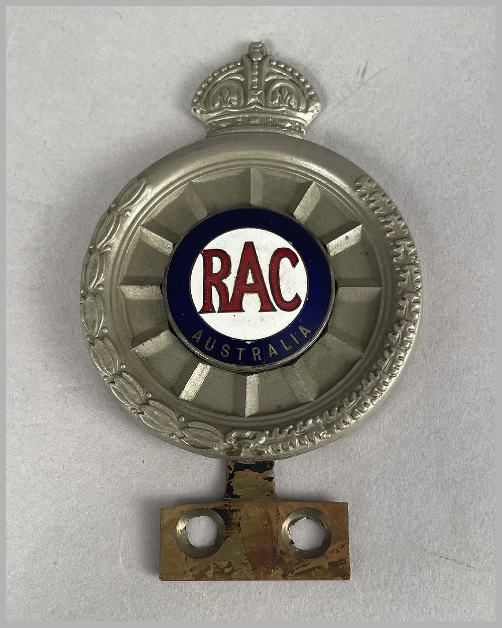 Royal Automobile Club - Australia bumper badge, 1940’s