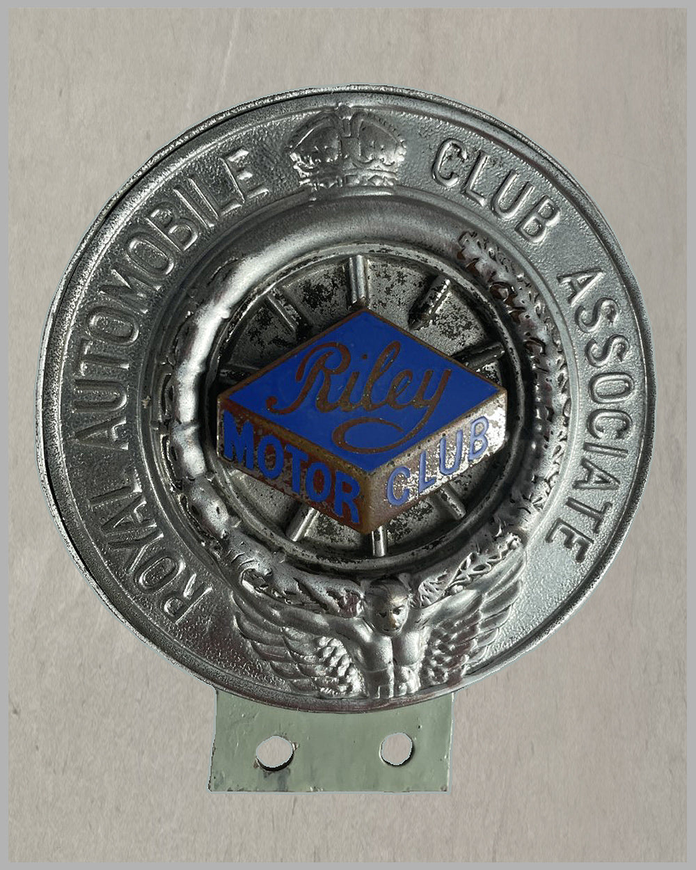 Royal Automobile Club associate with the Riley Motor Club bumper badge ...