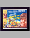 1954 original movie lobby card, "A Race for Life", British film star Richard Conte