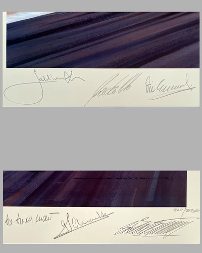 "Race to the Line, Le Mans 1969" autographed print by Nicholas Watts 2