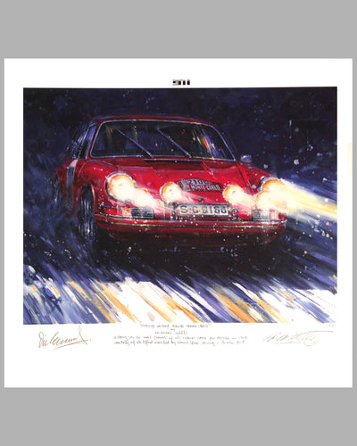Porsche Victory – Rallye of Monte Carlo giclee on paper by Nicholas Watts