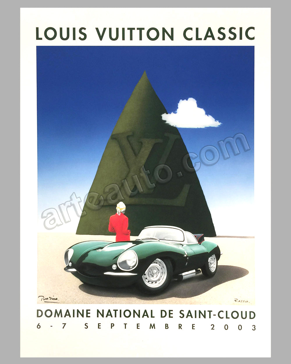 Collector Studio - Fine Automotive Memorabilia - 2012 Louis Vuitton Classic  'Monte Carlo Venezia' poster by Razzia